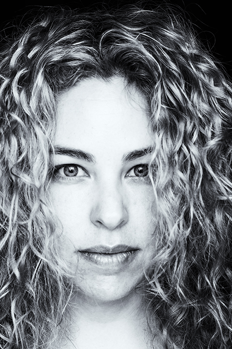 Roberta Marroquín — black and white studio portrait
