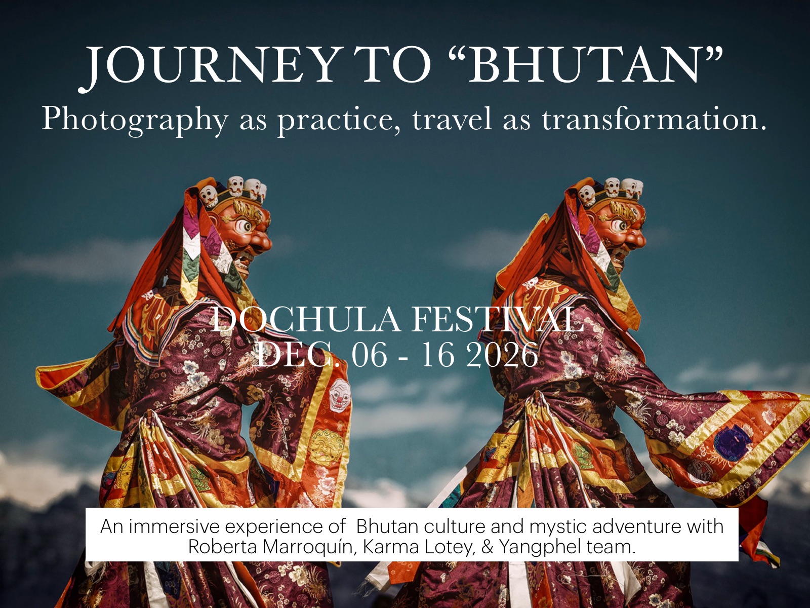 Bhutan itinerary cover — December 2026